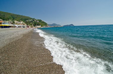 deniz manzara santa margherita Ligure, İtalya