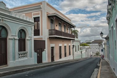 san juan, Porto Riko'nın tipik sokaklarında