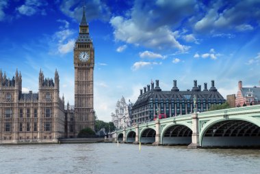 big ben, Parlamento ve westminster Köprüsü'nün evleri