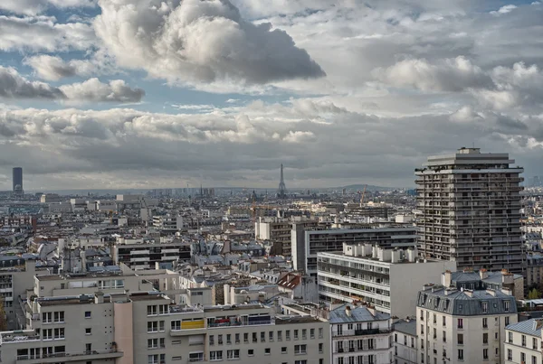 Paris. Flygfoto över downtown — Stockfoto