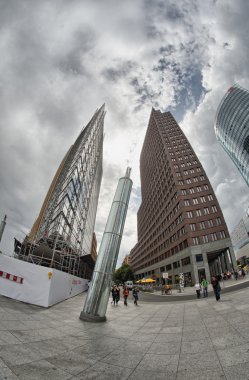 Berlin - 15 Haziran: modern mimarinin potsdamer plaz, 15 Haziran,