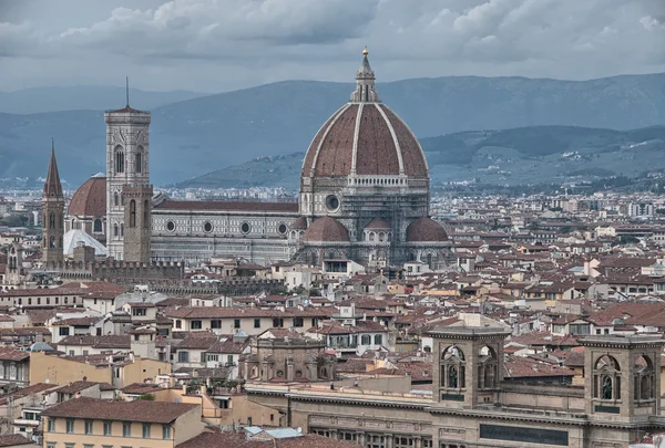 Bela vista panorâmica de Florença da Praça Michelangelo — Fotografia de Stock