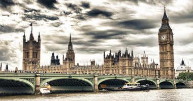 London, İngiltere - palace of westminster (Parlamentosu evler) b