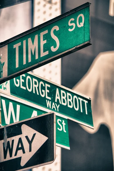 Segnali stradali a New York — Foto Stock