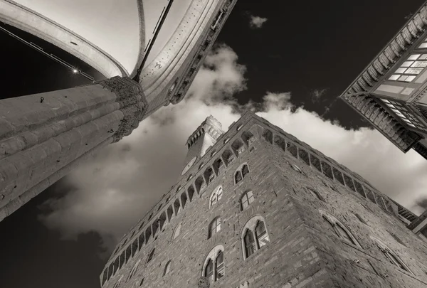 Palazzo Vecchio et Piazza della Signoria à Florence. Magnifique — Photo