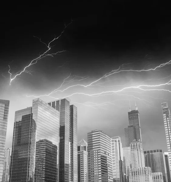 Belle skyline de Chicago Bâtiments et gratte-ciel, Illinois — Photo