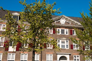 Harika mimarisi ve Amsterdam bahar deniz bitki örtüsü