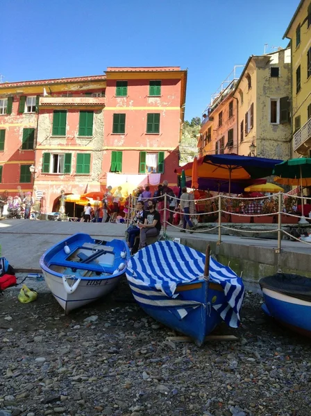 Чудовий сценарій Cinque Terre, Лігурія - Італія — стокове фото