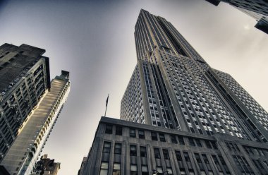 mimari ve new york şehrinin renklerini ABD.