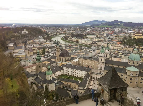 Piękną panoramę salzburg, austria — Zdjęcie stockowe
