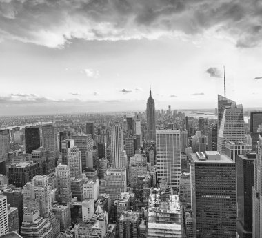 New york city günbatımı manzarası