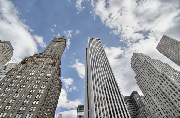 Wunderbarer Blick auf New Yorker Wolkenkratzer — Stockfoto