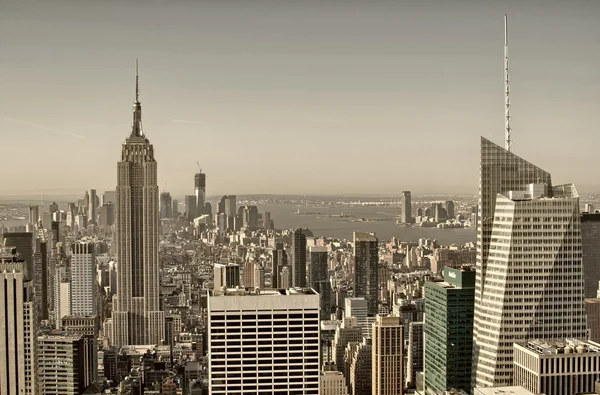 New york city. underbara Flygfoto över staden skyskrapor — Stockfoto