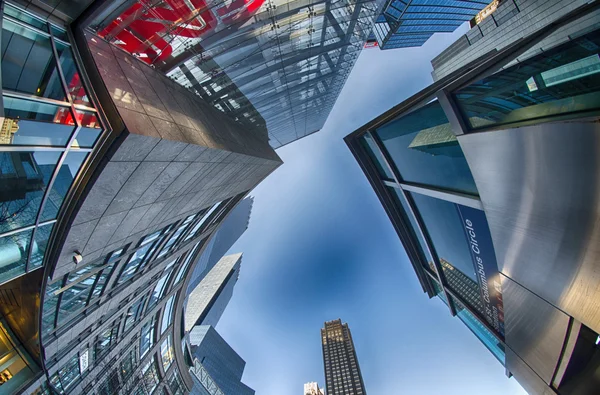 Prachtig uitzicht op de wolkenkrabbers van new york — Stockfoto