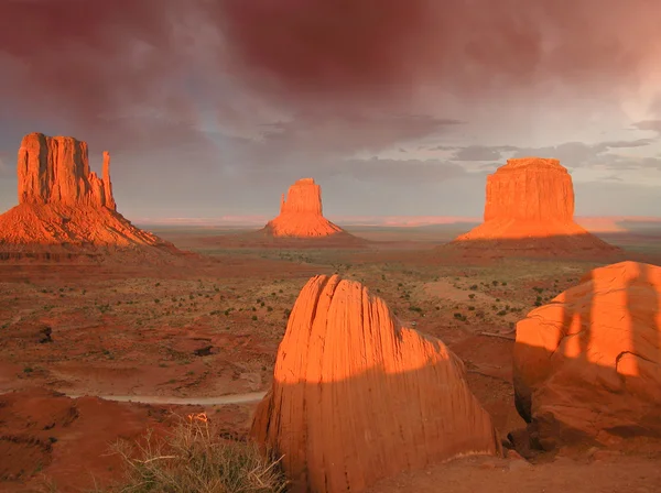 Clouds over Monument Valley — Stock Photo, Image