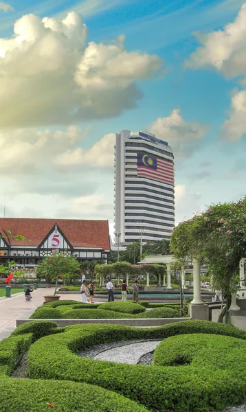 Kuala Lumpur, Malasia. Colores del atardecer sobre Merdeka Square —  Fotos de Stock