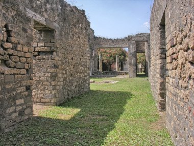 güzel görünümü ünlü pompei ruins, İtalya