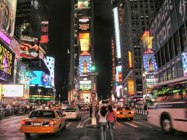 New york city - Ağu 11: times Meydanı, yoğun turist INTERSEC olduğunu