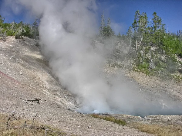Bellissimi geyser al Parco Nazionale di Yellowstone — Foto Stock