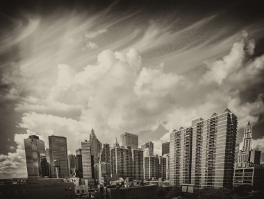 aşağı manhattan gökdelen güzel görünümü