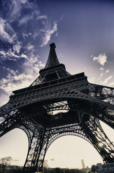 Torre Eiffel em dezembro, Paris — Fotografia de Stock