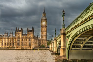 Londra. westminster Bridge ile büyük ben ve fahişeler harika görüntüsü