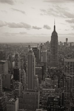Günbatımında New York City gökdelenleri