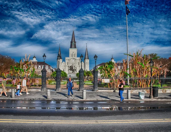 NOVOS ORLEANS - MAR 26: Turistas visitam a cidade, 26 de março de 2009 em — Fotografia de Stock