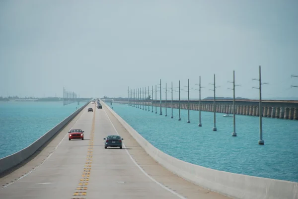 海外の高速道路、フロリダのキーの橋 — ストック写真