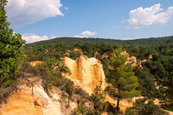 Colorado Provencal near Rustrel, Vaucluse, Provence - France — Stock Photo, Image