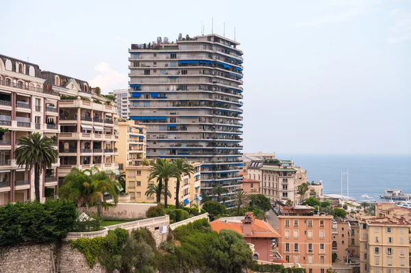 Monaco - montecarlo, Fransa güzel havadan görünümü — Stok fotoğraf