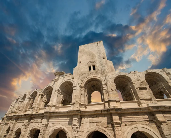 Roman amphitheater (Arena) in Arles, Provence, France. UNESCO — Stock Photo, Image