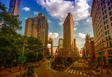 New York City - Haziran 10: Tarihi Flatiron Binası