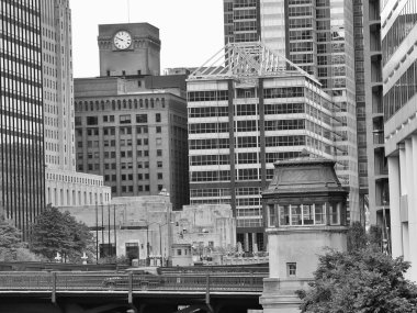 Chicago, ABD. Şehir merkezindeki gökdelenler