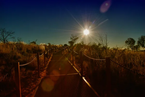 Blick auf die wunderschöne Landschaft im australischen Outback. — Stockfoto