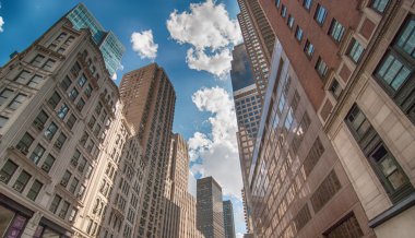 New york şehri. harika manzarasını manhattan gökdelen