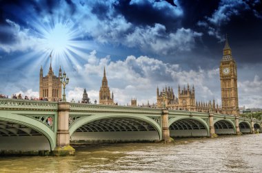 London, İngiltere - palace of westminster Parlamentosu (evleri)