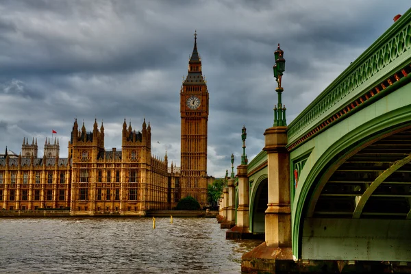 Scene with Big Ben and House of Parliament — Stock Photo, Image