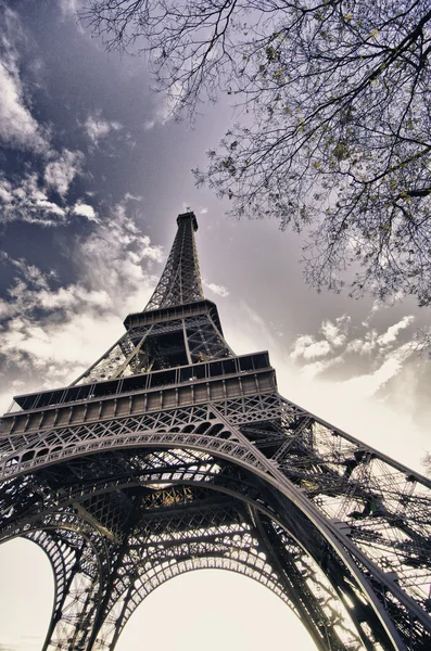 Colores de la Torre Eiffel en invierno — Foto de Stock