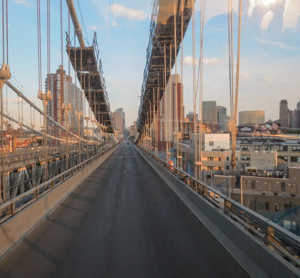 New York. Beautiful view of Manhattan Bridge — Stock Photo, Image