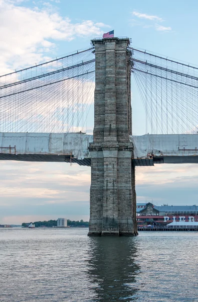 Nova Iorque. Bela vista da Ponte Manhattan — Fotografia de Stock