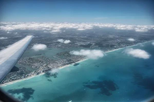 Miami, florida. vackra silhuett färger på vintern — Stockfoto