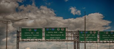 Interstate işaret ve new york city yakınlarında yol tarifi