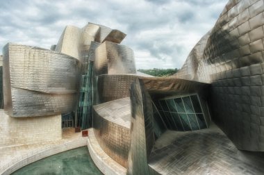 Bilbao, İspanya - Nisan 29: guggenheim Müzesi de bilbao, İspanya,