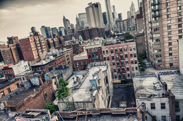 Buildings of Manhattan - New York skyline — Stock Photo, Image