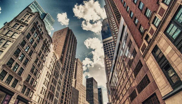 New york city. prachtig uitzicht op manhattan wolkenkrabbers — Stockfoto