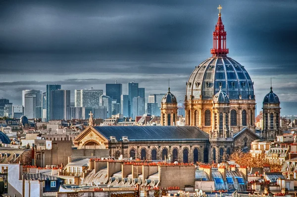 Bela ancoragem e edifícios de Paris — Fotografia de Stock