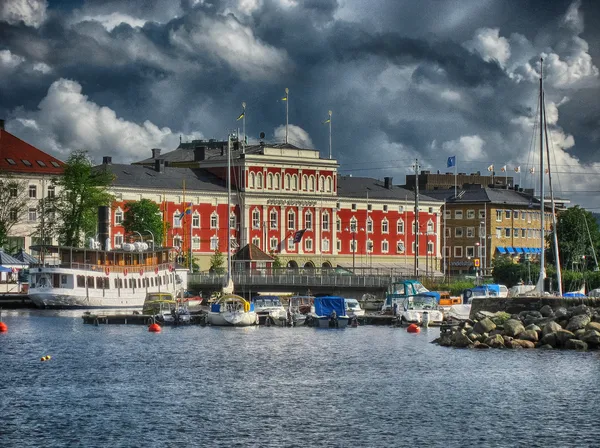 Типичные здания Копенгагена - Дания — стоковое фото