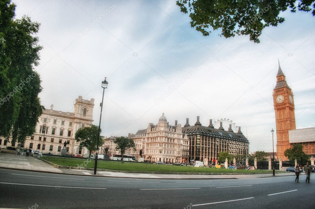 The Westminster Abbey church in London, UK