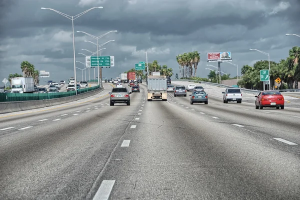 Belle autoroute de Floride — Photo